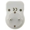 Prise Schuko 16A + interrupteur - Blanc -^Zenitech Discount