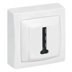 Prise téléphone ASL 8 contact en T blanc^Legrand Hot