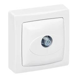 Prise télévision SAT type ''F'' ASL blanc en saillie.-Legrand Online