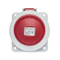 Prise Triphasé 32a 3p+t - 4 Broches - Encastrable Sur Coffret - étanche Ip67 --Ide New