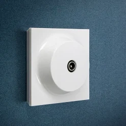 Prise TV Neo Evo blanc Blanc Glass Finish^Fontini New