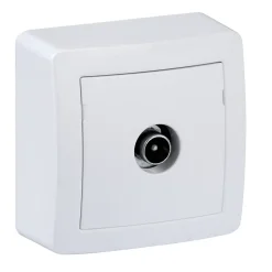 Prise TV simple complète saillie Alréa blanc^Schneider Electric Online