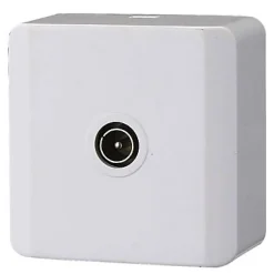 Prise TV simple en plastique blanc brillant- Online