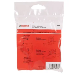 Prise TV simple mâle blindée ASL-Legrand Hot