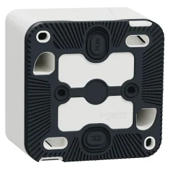 Prise de courant 2 pôles + terre étanche complète saillie Mureva Styl blanc^Schneider Electric Discount