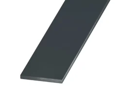 Profilé plat aluminium laqué anthracite 30 x 2 mm, L. 2,5 m-CQFD Discount