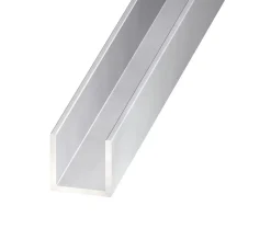 Profilé U aluminium anodisé incolore 20 x 20 x 20 mm, 2 m^ Sale