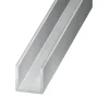Profilé U aluminium brut 6 x 6 x 6 mm, 1 m^ Discount