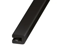 Profilé U entourage tôle PVC noir 7 x 4 mm, 1 m- Clearance