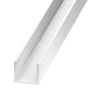 Profilé U PVC blanc 6,2 x 8,7 x 6,2 mm, 1 m^CQFD Hot
