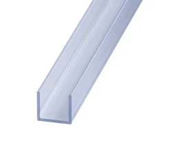 Profilé U PVC transparent 10 x 18 x 10 mm, 2 m-Fard Hot