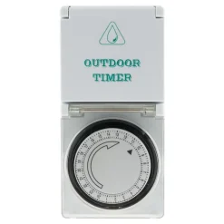 Programmateur mécanique Schuko IP44 noir-Zenitech Hot