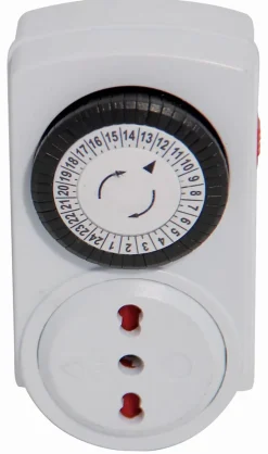 Programmateur quotidien 24 heures, avec fiche / prise 10 / 16A^Velamp Best