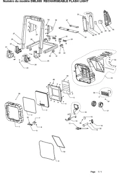 Projecteur de chantier Deadml805 10W^Makita Online
