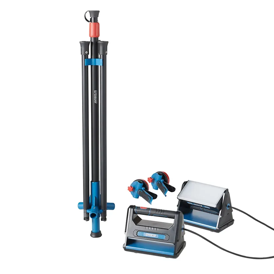 Projecteur de chantier double sur pied 2000 lumens^Erbauer Discount