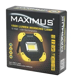 Projecteur de chantier portatif rechargeable M-WKL-023 - 1500lm-Maximus Hot