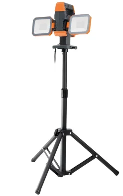 Projecteur de chantier sur trépied 2x15W 2500lm IP54-Zenitech New