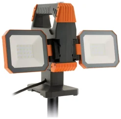 Projecteur de chantier sur trépied 2x15W 2500lm IP54-Zenitech New