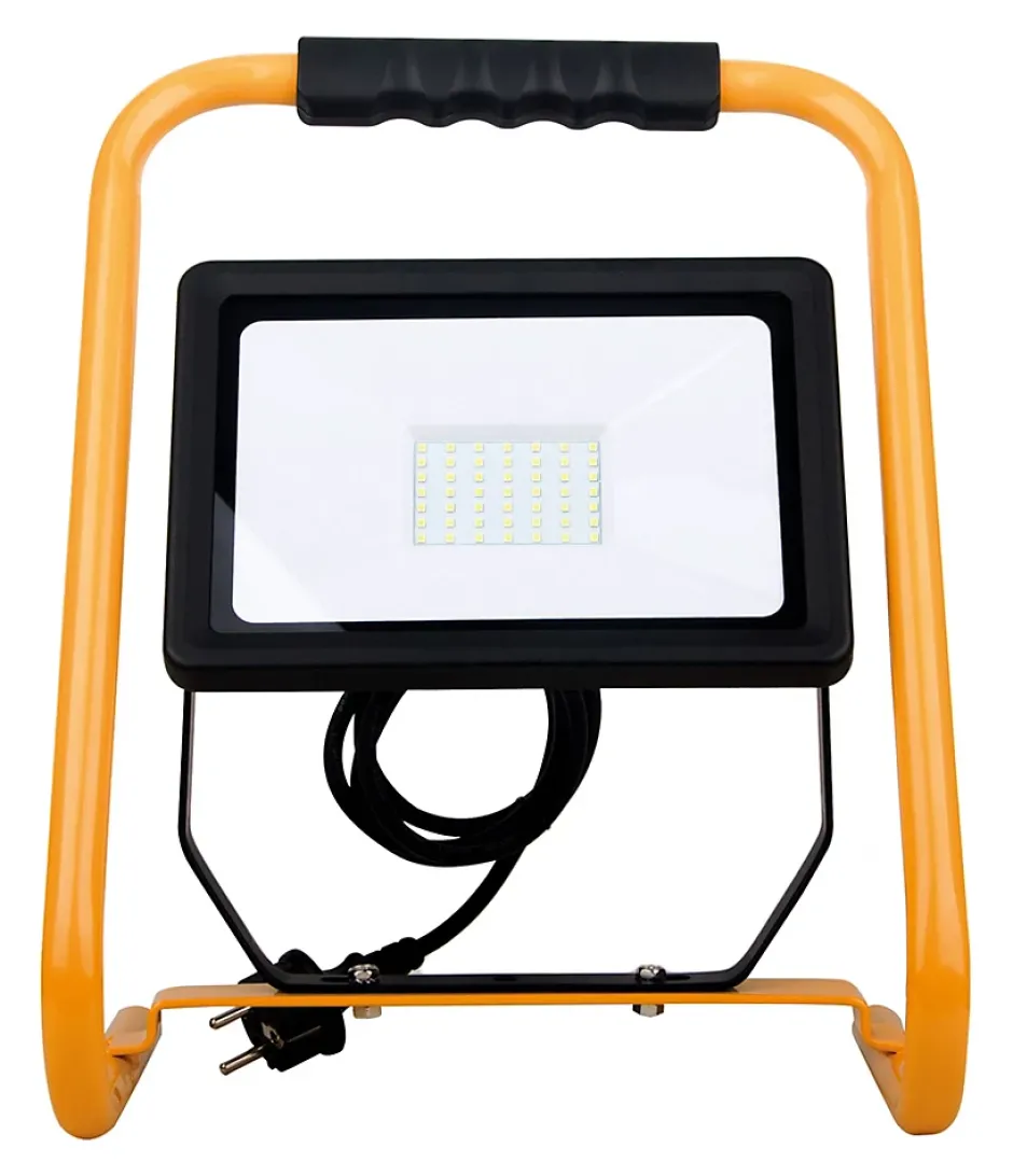 Projecteur LED 50W Chantier IP65 - Jaune --Zenitech Online