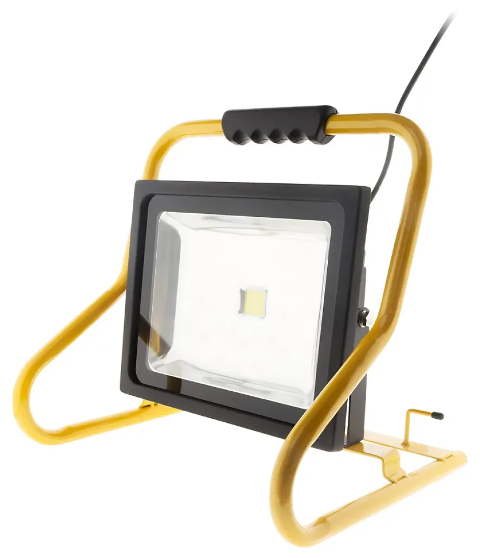 Projecteur LED 50W Chantier IP65 - Jaune --Zenitech Online