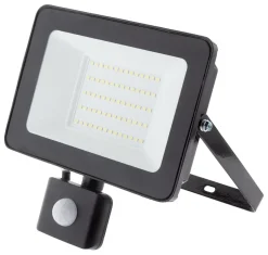 PROJECTEUR SENSOR 50W 5000LM IP65 NOIR-Zenitech Clearance