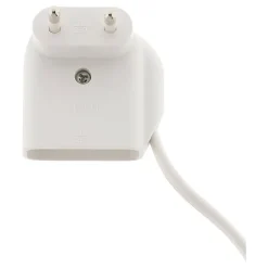 Prolongateur HO3VVH2-F 2x0,75mm² 6A 3m avec prise gigogne - Blanc -^Zenitech