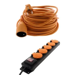Prolongateur 25m + bloc étanche extérieur IP44 --Zenitech Online