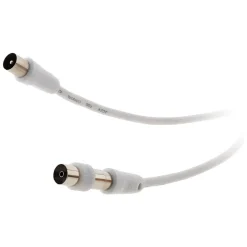 Prolongateur TV mâle/mâle + adaptateur F/F 5m -^Zenitech Clearance