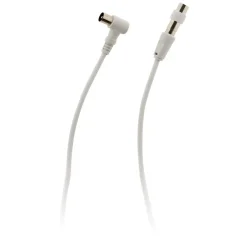 Prolongateur TV mâle/mâle + adaptateur F/F 2m -^Zenitech Sale