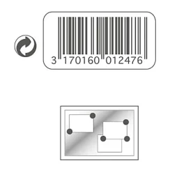 Punaise vendue par 10 magnétique argentée^Le Crochet Francais
