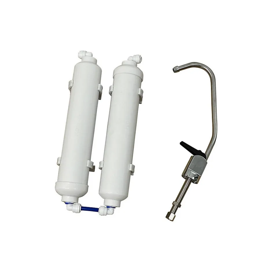 Purificateur D'eau Sous évier Duo Filtre Sédiments 5µ Et élimine Mauvais Goût Et Mauvaises Odeurs Avec Robinet Et Kit Installation^Toodo Hot