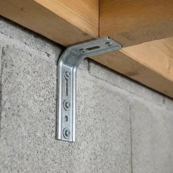 Équerre de fixation nervurée 3 pans 70 x 160 mm-Afbat Discount