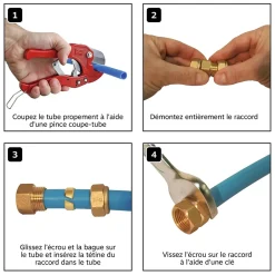 Raccord à compression - Coude mâle - PER 10x12 - Fixation à visser^Somatherm Clearance