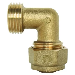 Raccord à compression - Coude mâle - PER 10x12 - Fixation à visser^Somatherm Clearance