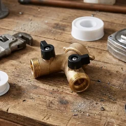 Raccord à deux directions laiton^Diall Clearance