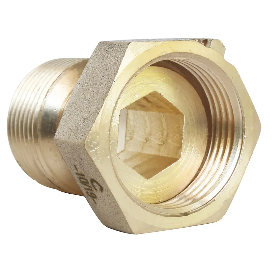 Raccord 2 pièces pour compteur mâle 1/2-femelle 3/4-Somatherm for you Outlet