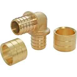 Raccord coudé égal à glissement pour tube PER Ø16, lot de 2-Somatherm for you New