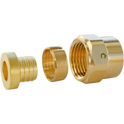 Raccord droit à compression pour tube PER Ø20 - droit écrou tournant 20/27 (3/4")^Somatherm for you Online