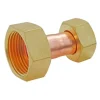 Raccord droit 2 écrous tournants Femelle 20/27 (3/4") - Femelle 15/21 (1/2") - douille cuivre^Somatherm for you Online