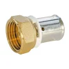 Raccord droit à sertir pour tube PER Ø12 - droit ecrou tournant 15/21 (1/2")-Somatherm for you New