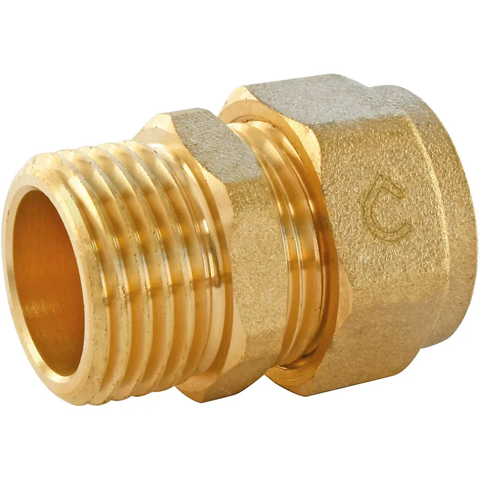 Raccord droit mâle PER à compression Ø12 - Femelle 15/21 (1/2")-Somatherm for you Sale