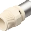 Raccord droit PPSU à sertir multicouche Ø20 mâle 15/21-Somatherm for you New