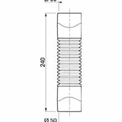 Raccord d'évacuation souple PVC Magicoude ø50 mm à coller-Wirquin Clearance