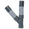 Raccord d'évacuation souple PVC Y ø40 mm à coller^Wirquin