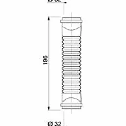Raccord d'évacuation souple Push Fit ø32 mm^Wirquin Hot