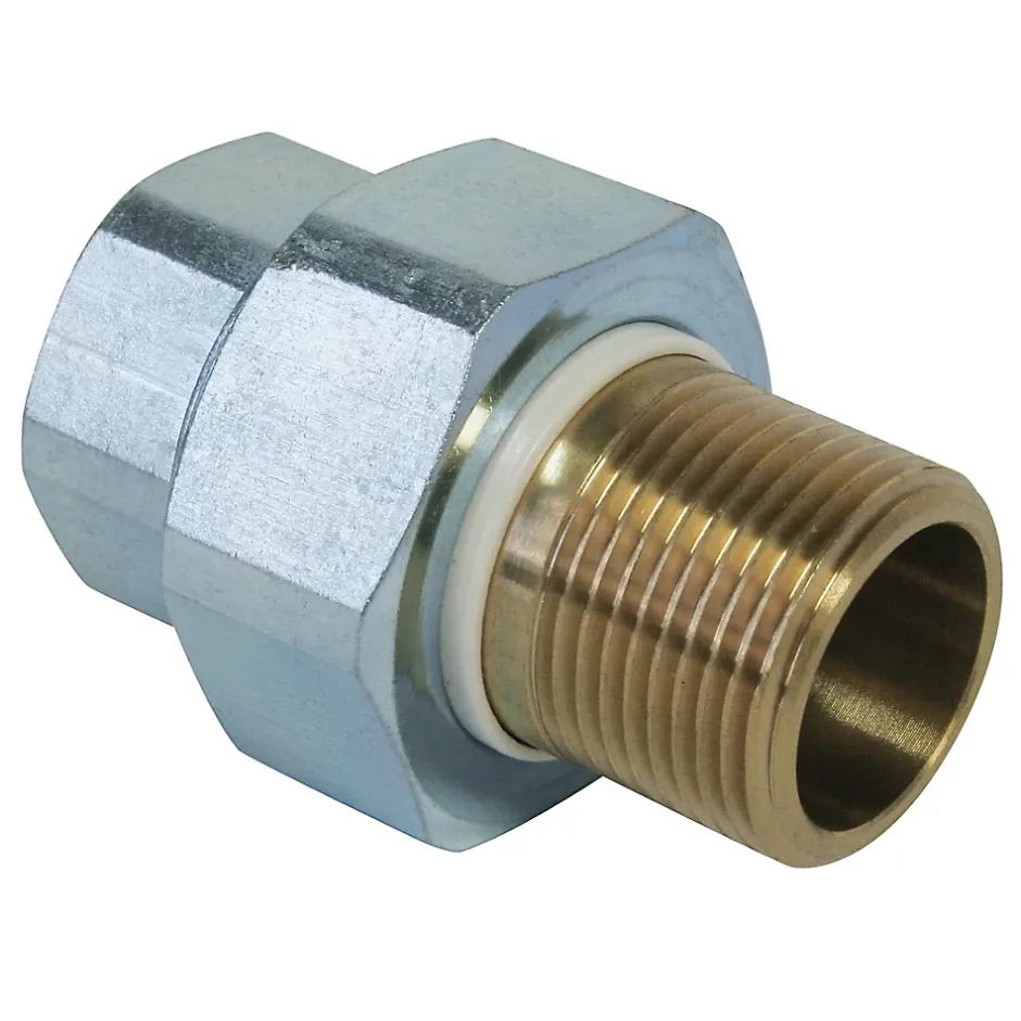 Raccord isolant laiton 3/4 mâle femelle, lot de 2^Flomasta New