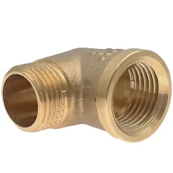 Raccord laiton coudé 90 degrés mâle femelle à visser diam 1/2" - lot de 5-Monmobilierdesign Sale