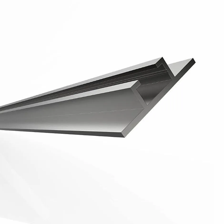 Rail de renfort 40mm x 10mm alu pour fixation d'enseignes, finition brut, lg 1000mm-Homewell Clearance