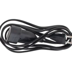 Rallonge de câble HO5VV-F 2x1mm² - 2m - noir --Zenitech