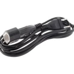 Rallonge de câble HO5VV-F 2x1mm² - 2m - noir --Zenitech